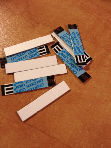 This is how many test strips I've used today.