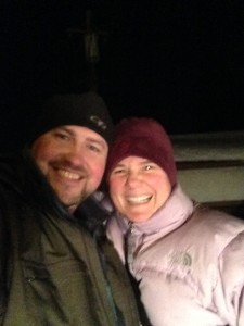 Scott & Mari, the night we met to plan basal testing!
