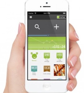 MySugr on an iPhone! Way Cool!