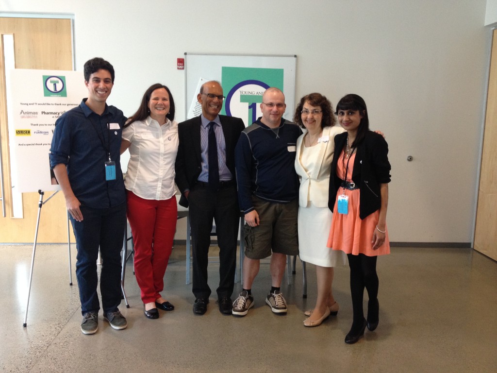 Ben, Mari, Dr. Brian, Tony, Dr. Bev & Ramya at Young & T1 Conference