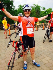 At the end of the Tour de Cure Twin Cities!