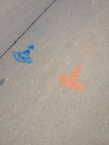 tour road marking Iowa