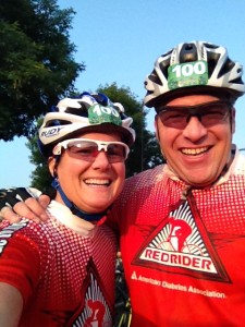 Mari & Ramsey at the start of the Tour de Tonka 2014