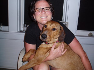 Summer 2005, My hair growing back & Mack, my cancer rescue dog