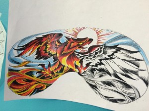 Phoenix Rising tattoo sketch for one survivor Warrior!