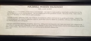 Personal Mission Statement for Mari, Written in June 1997