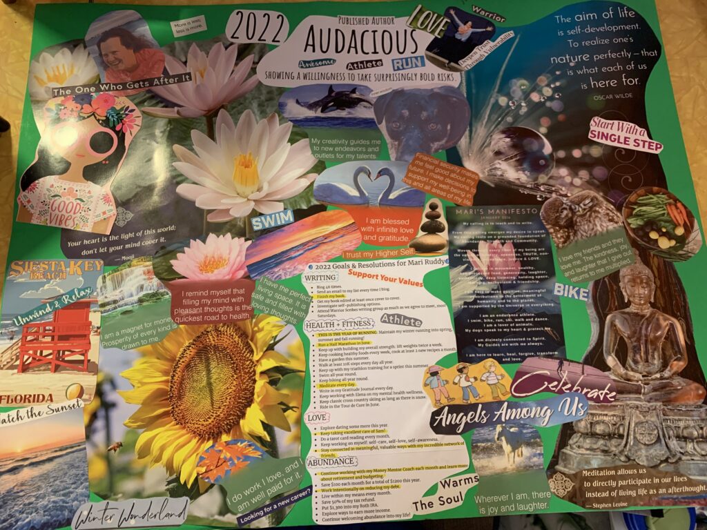 End of the Year Reflection Questions & Vision Board for 2022