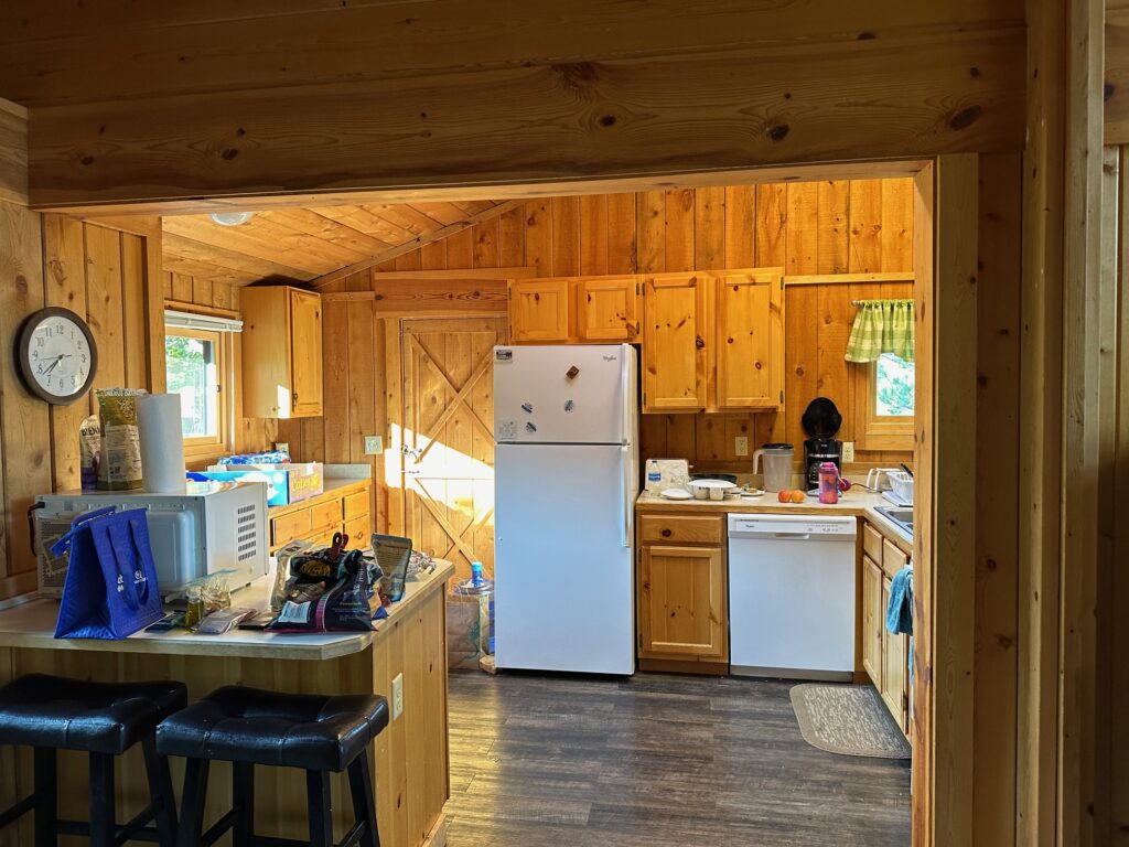 Cabin wood kitchen